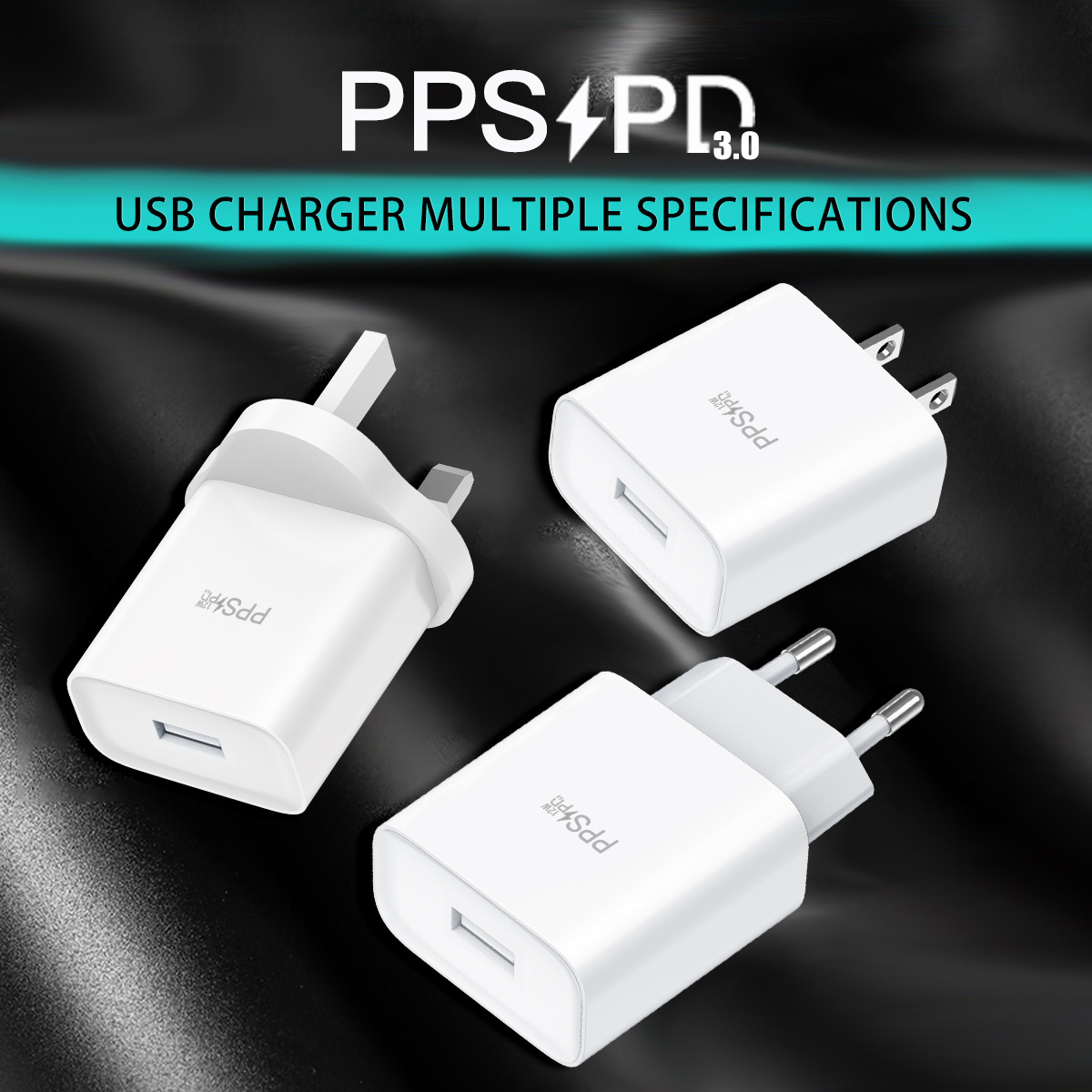 新款 PD12W手机充电器 5V2.4A充电头type-c PD充头欧美英规适配器