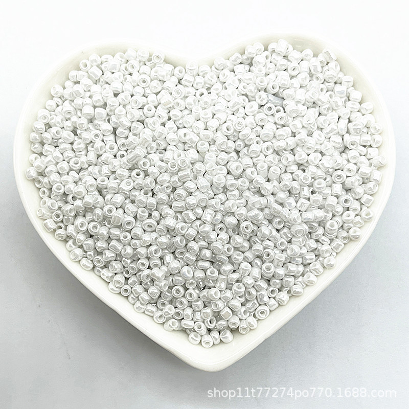 2/3/4mm color sólido vidrio pequeño arroz cuentas DIY hecho a mano collar pulsera joyería accesorios (15g un paquete)