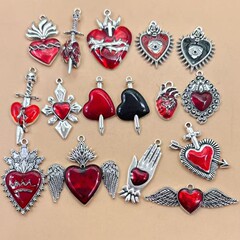 ゴシックガールクロスラブ DIY ペンダント手作りネックレスブレスレットイヤリングジュエリーアクセサリーペンダント