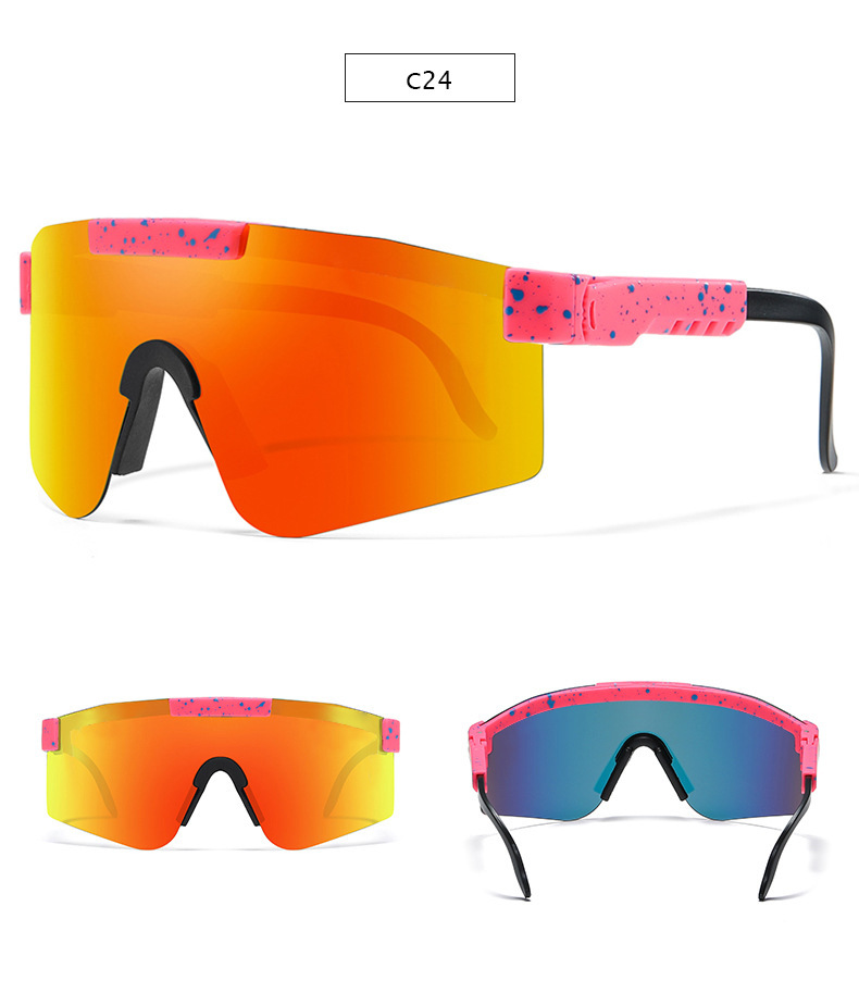 Casual Gradient Color PC UV400 Protection Biker Frameless Sports frame Sunglasses display picture 20