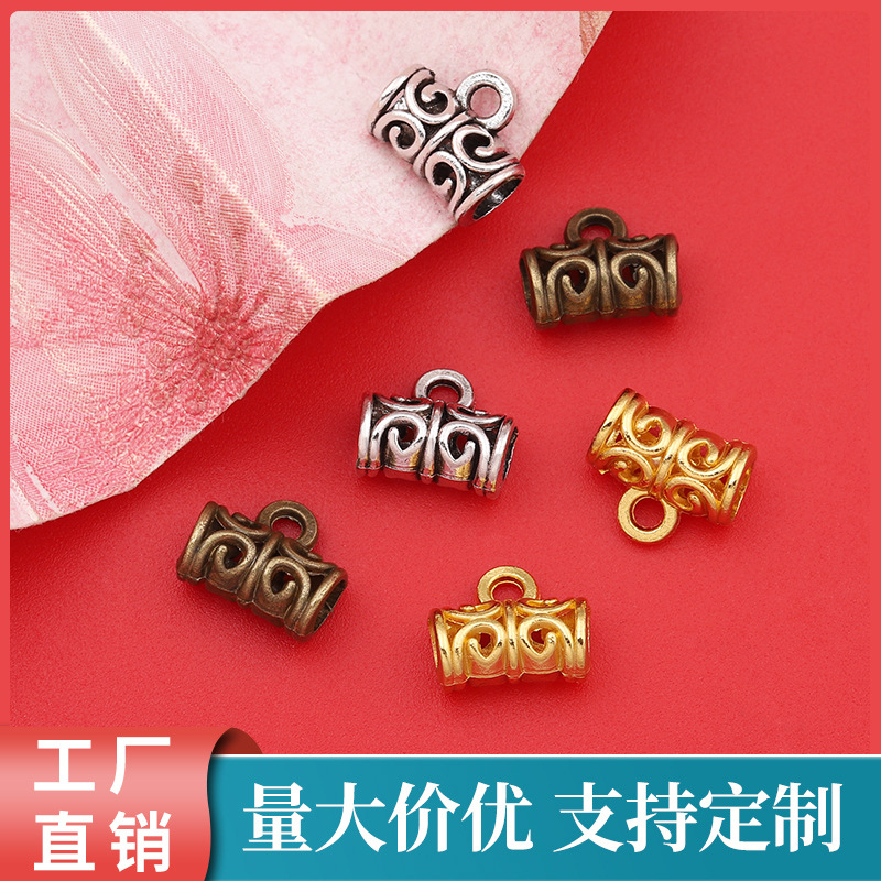 ZN3-2 ahueca hacia fuera tee medio DIY aleación de zinc accesorios de joyería suéter cadena pulsera clavícula cadena colgante fábrica al por mayor