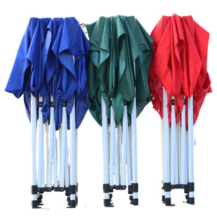 Outdoor Sunshade Four-Corner Folding Fabric Canopy for Stalls, Four-Legged Sunshade, Rainproof Event Tent, Retractable Thickened Large Umbrella