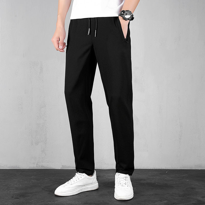 Pants Men's Summer Thin Sports Pants Men's Spring and Autumn Men's Casual Pants Straight-Leg Loose Men's Pants Running Leg Trousers