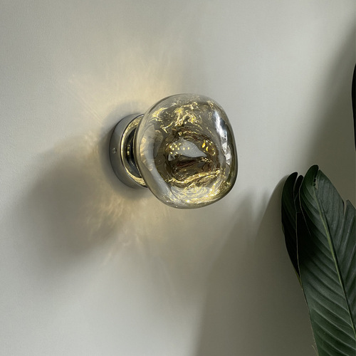 Nordic Art Lava Glass Wall Lamp Designer Creative Living Room Bedroom Bedside Corridor Entrance Background Wall Lamp