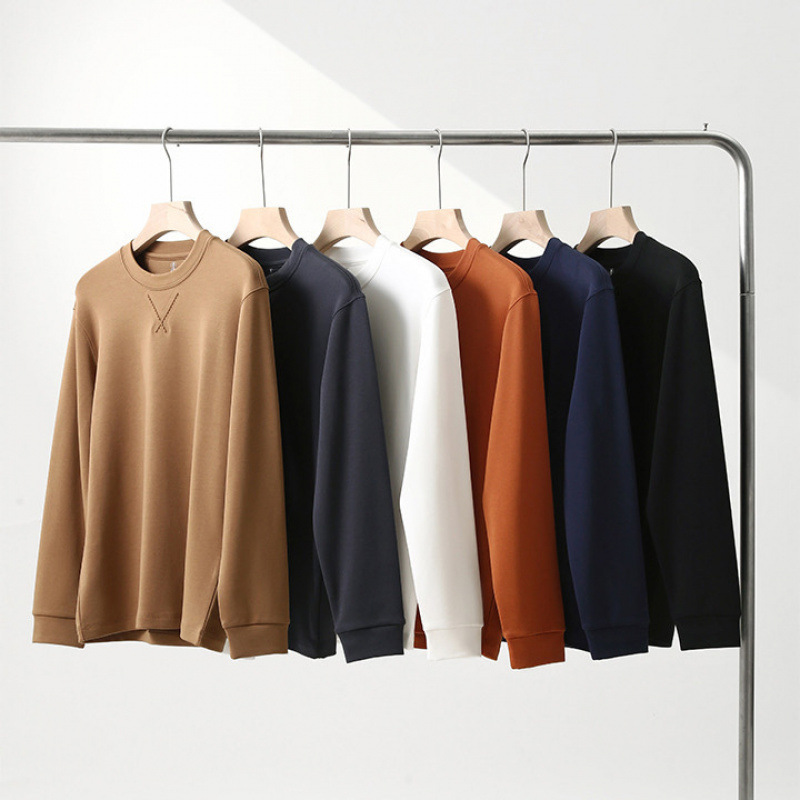 Old Money Luxury Goods! 100-Count Modal with Fleece Lining! Lightweight and Warm! Men's Fleece Base Layer Sweatshirt for Autumn and Winter Old Money Luxury Goods! 100-Count Modal with Fleece Lining! Lightweight and Warm! Men's Fleece Base Layer Sweatshirt for Autumn and Winter