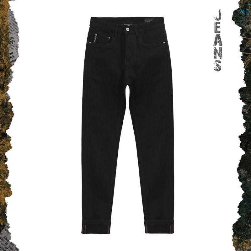City Li | 6083 # 8 Points/9 Points/Pants Autumn and Winter Lyocell Anti-Fading Slim Small Straight Stretch Jeans