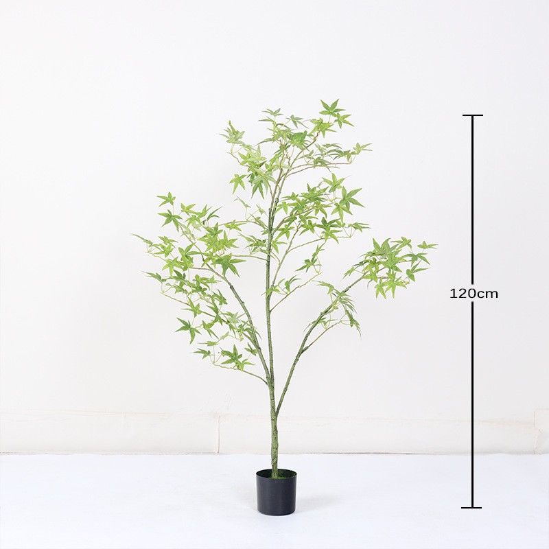 Planta Artificial en Maceta 1.2 m de Plástico y Tela para Decoración de Interiores