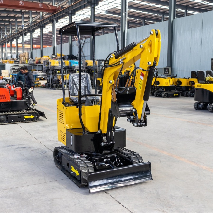 出口德国小型履带式挖掘机 1200kg液压开荒挖沟机 微型推土挖土机