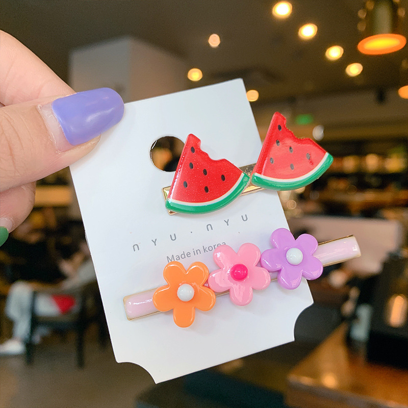 Clip de verano Corea del Sur lindo traje roto horquilla Accesorios para el cabello para niños