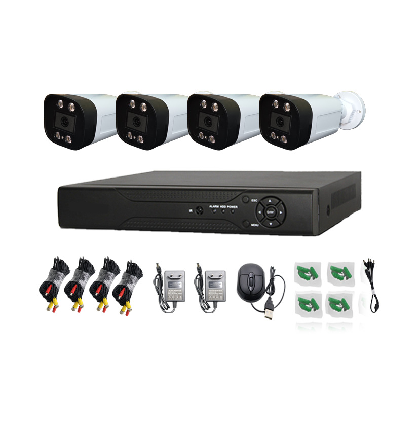 Kit de monitoreo 4 / 8 caminos de monitoreo de alta definición interior y exterior HD Full Color 2 - 5 millones de cámaras KIT