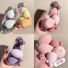 哺乳瓶型メイクアップスポンジ、乾湿両用、超ソフトで繊細、粉を吸わないスポンジ、トラベルサイズ、メイク用品