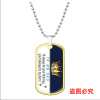 Necklace, epoxy resin stainless steel, European style, suitable for import, Birthday gift