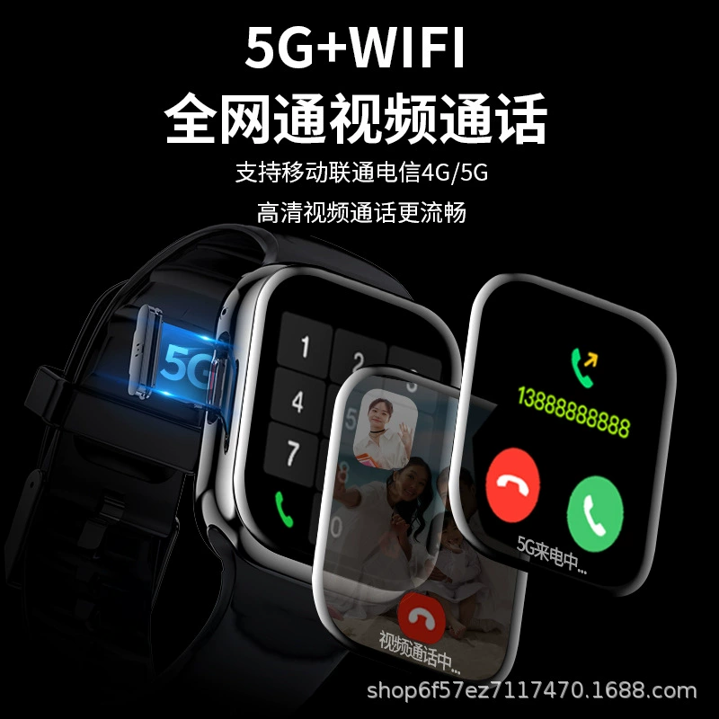 Умные детские часы с 5G, синхронизация с телефоном, двойная камера, NFC, для мальчиков и девочек, 128 ГБ памяти