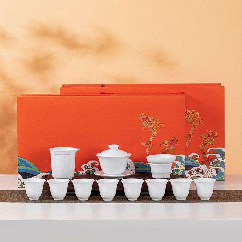 진주 광석 화이트 + 큰 선물 상자