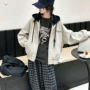 女童字母新款连帽夹克衫