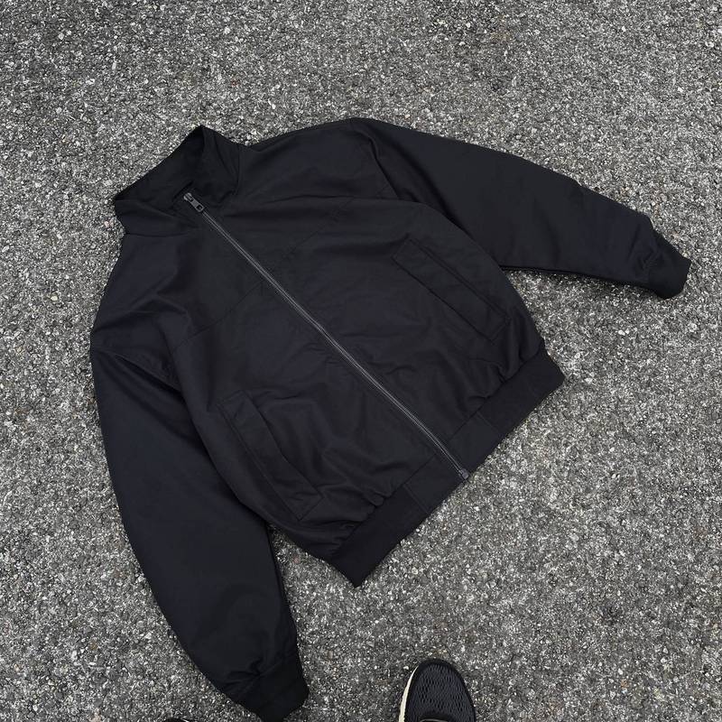 美式工装飞行夹克男春秋廓形立领廓形棒球服成熟稳重男装短款外套|undefined