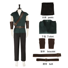 長髪の王女の鉄のとげの兄弟のcosの服装の魔髪の奇縁の役はコスプレの服装の工場の現物を演じます。