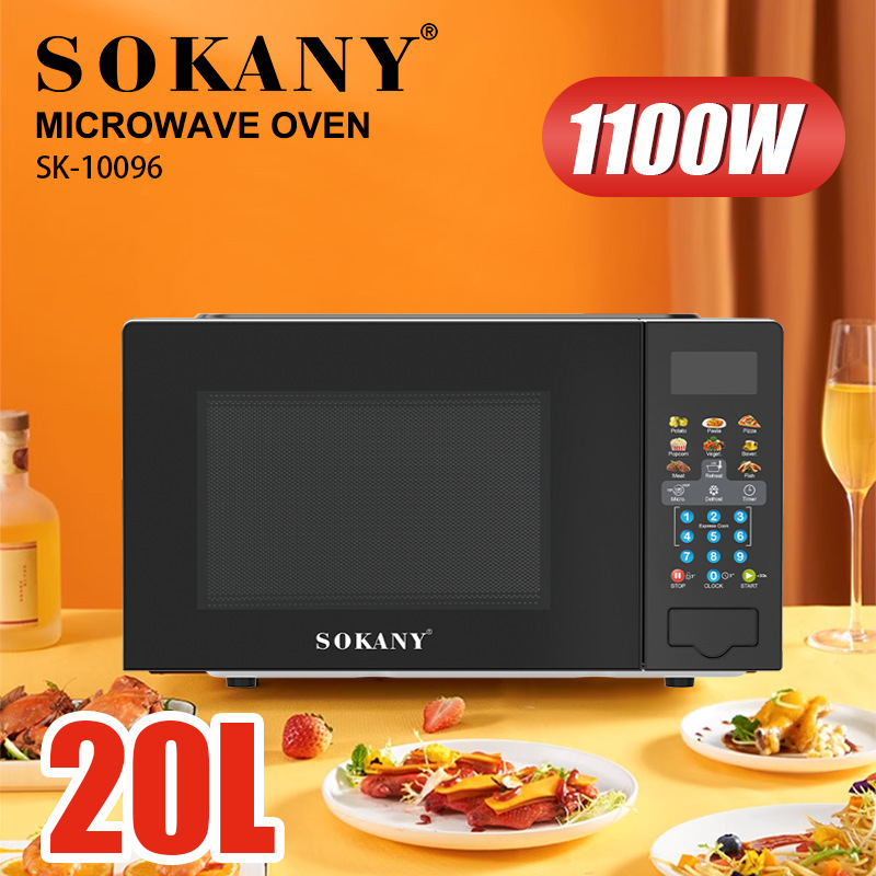 出口SOKANY10096微波炉家用小型20升容量变频微波炉电烤箱