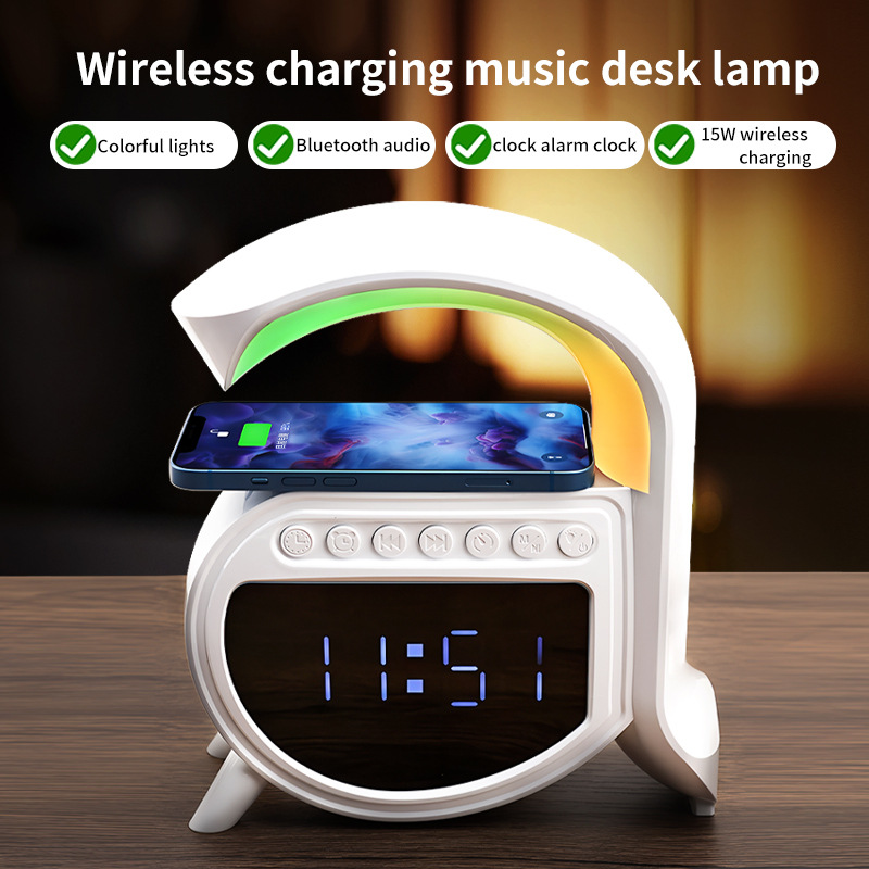 Nuevo altavoz Bluetooth inalámbrico transfronterizo pequeño aA16 inalámbrico reloj de alarma de ruido blanco altavoz Bluetooth sonido