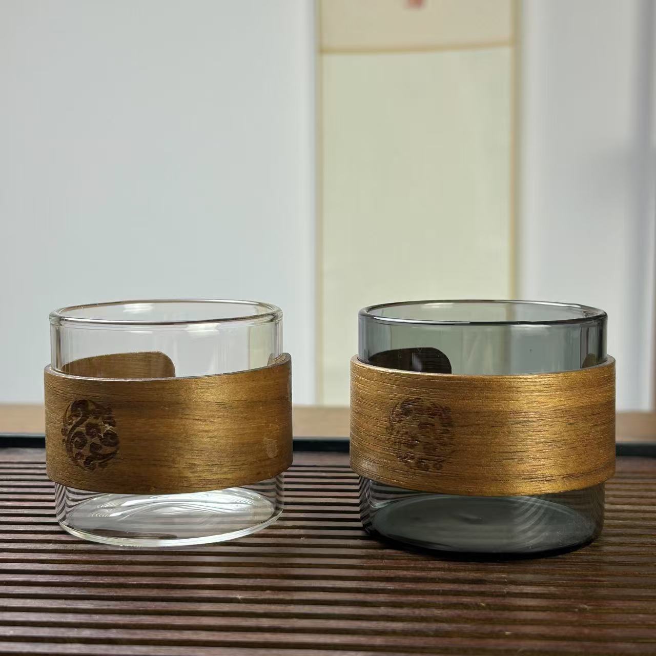 내열유리 찻잔, 레트로 마스터컵, 버클컵, 화상방지 찻잔, 작은 찻잔, 찻그릇, 쿵푸 찻잔