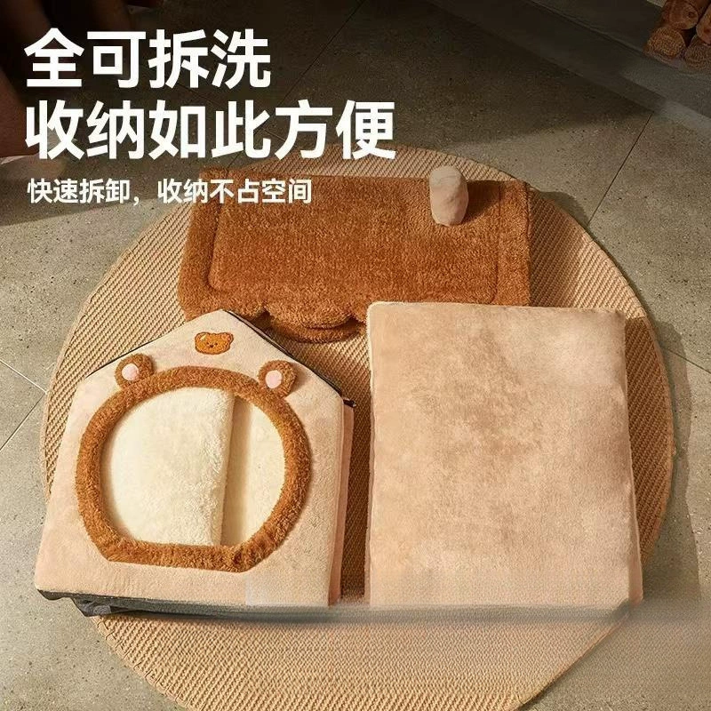 Keep warm safe detachable winter house, cat, pet