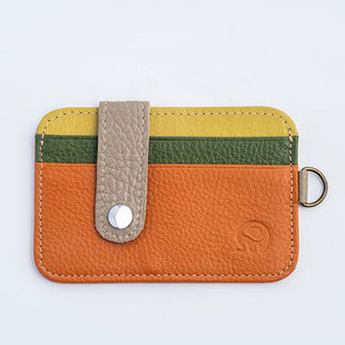 Leather ultra thin wallet, card holder, cowhide, Birthday gift, with your logo imprint