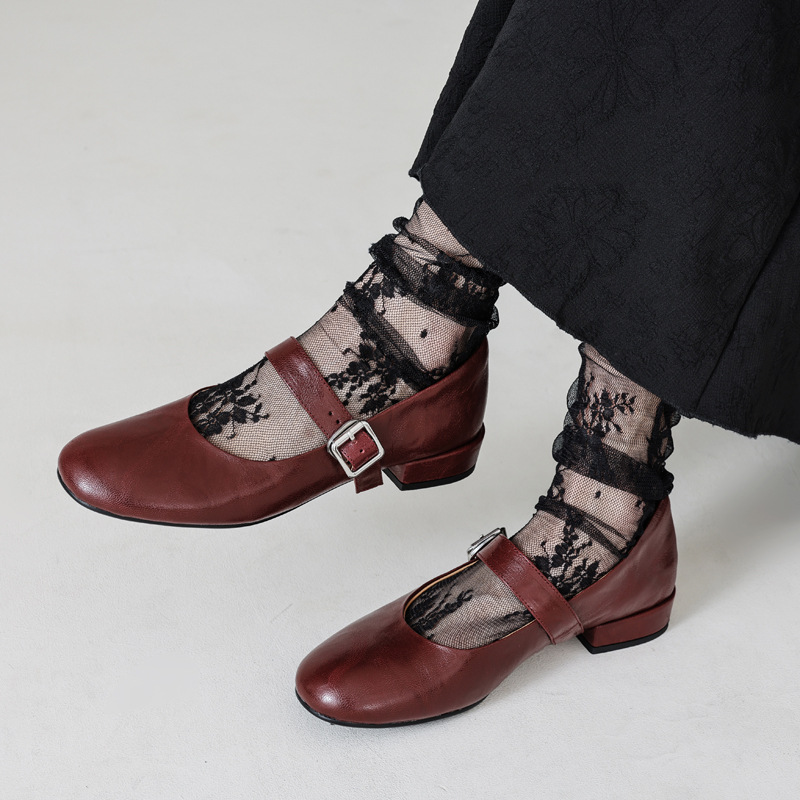 Retro autumn Mary Jane shoes