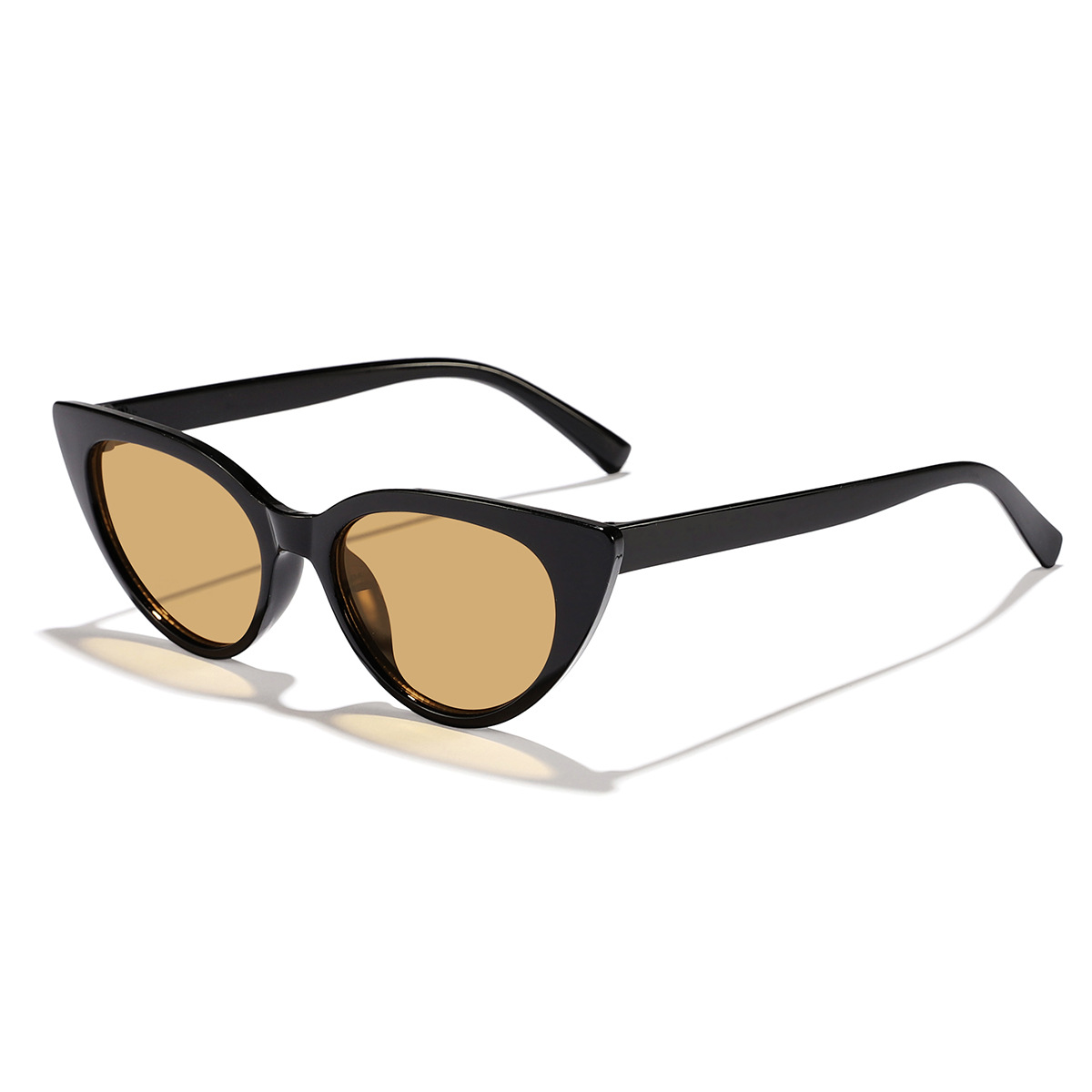 Nueva moda transfronteriza casual retro ojo de gato simple gafas de sol de montura pequeña europeas y americanas