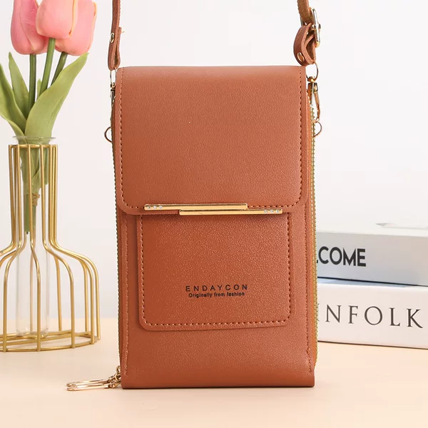 Manufacturer's 2026 model direct-sale touch-screen phone bag for women, crossbody bag, Korean-style phone pouch, multi-functional key zipper coin purse