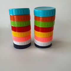 現物供給カラー70口広口86mmメイソン缶蓋円形カラープラスチック蓋