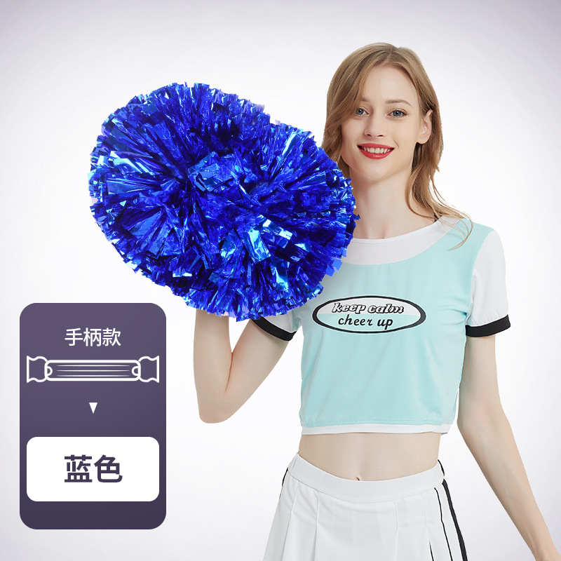 Flor bola de la flor porristas bola de la flor de la mano que sostiene la flor juegos de deportes mano que sostiene apoyos alegría apoyos en stock