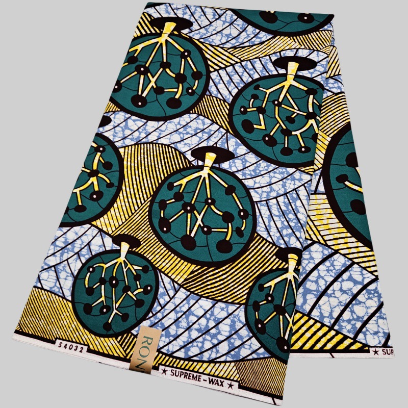 现货非洲全棉蜡染布批发零售Cotton African Wax Fabric6码蜡布