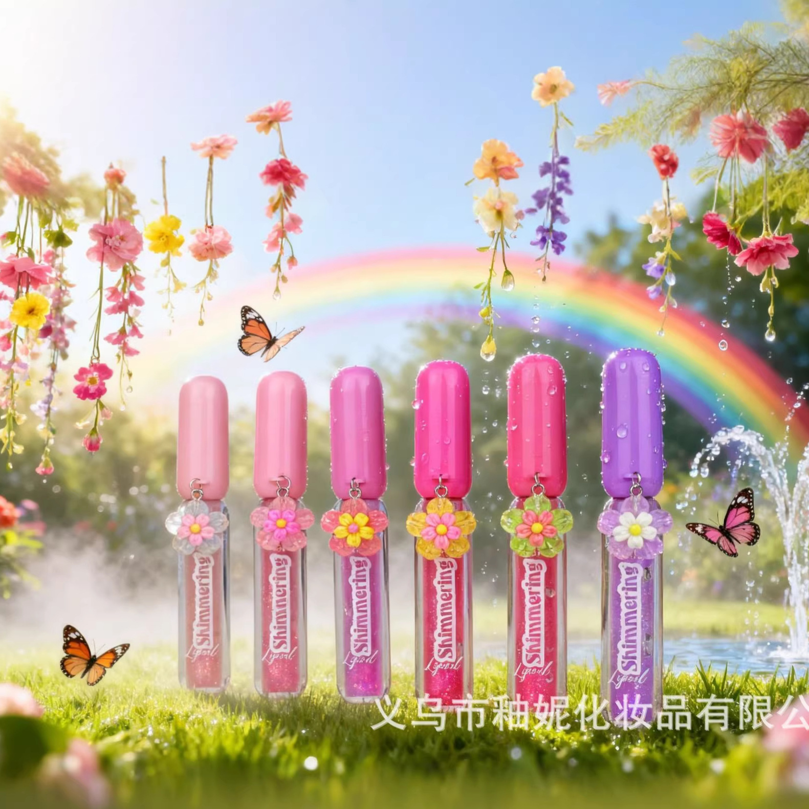 Romántico cuento transfronterizo esmalte labial de color templado humectante de color de agua espejo labial sin brillo labial image 6