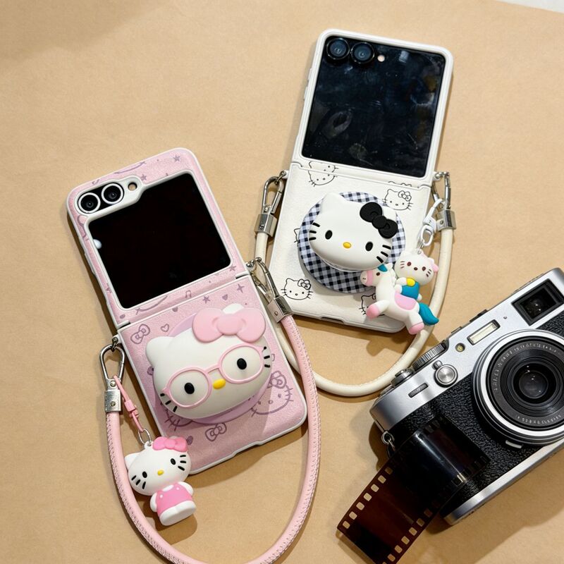 Cartoon Hello Kitty Is Suitable for Samsung Zflip 30% off Foldable Screen Magnetic Phone Case, New Model, Full Coverage, Ultra-Thin Cartoon Hello Kitty Is Suitable for Samsung Zflip 30% off Foldable Screen Magnetic Phone Case, New Model, Full Coverage, Ultra-Thin