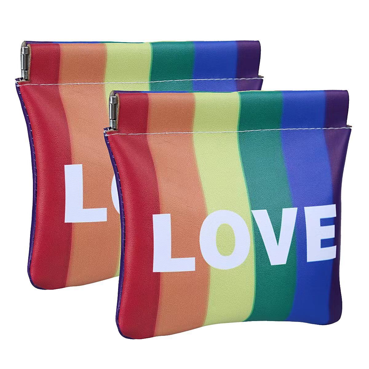 Impresión de bolsas de cosméticos transfronterizas Bolsa de rubor impermeable portátil Bolsa de almacenamiento pequeña PU Mini bolsa de monedas Bolsa para teléfono móvil Bolsa para auriculares