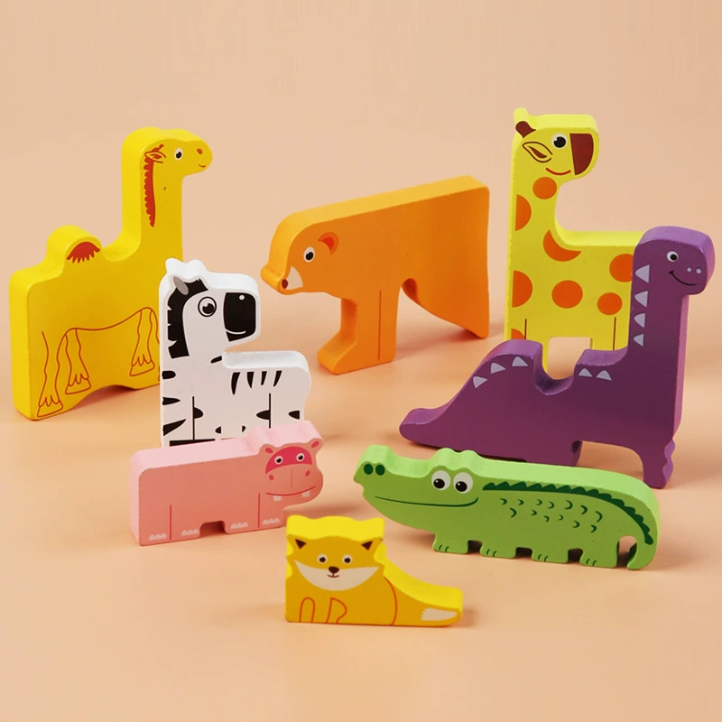 Деревянная объемная головоломка-логическая игрушка, развивающая игрушка, захват для координации глаз и рук, Дженга, раннее образование