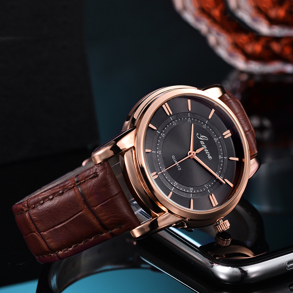 Spot Watch Men's High-End Concentric Belt Decoration Men's Watch Wholesale Quartz Replica Simple Men's Watch