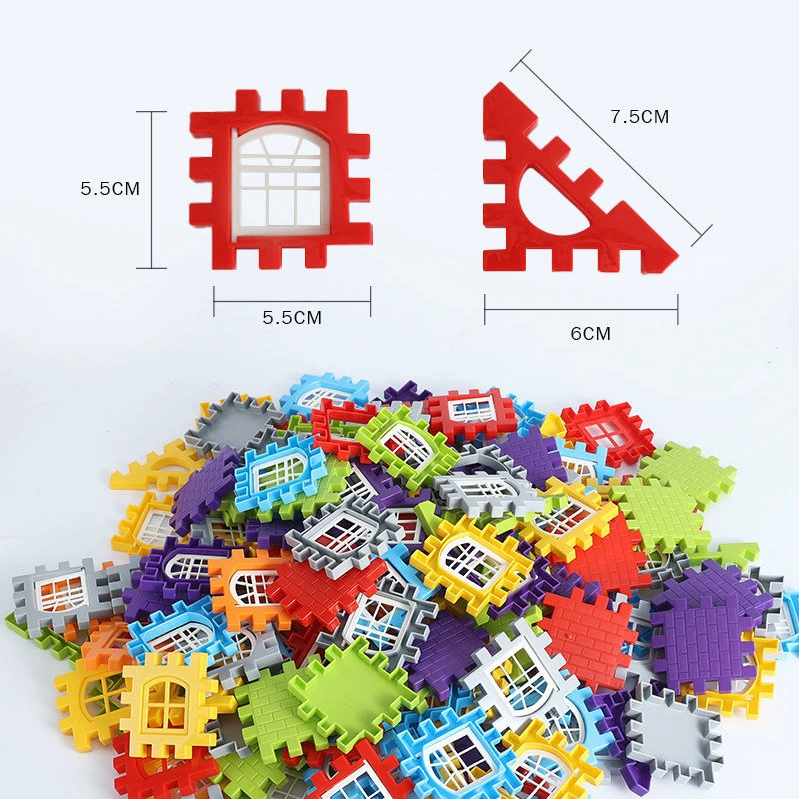 Big house, plastic constructor for kindergarten for boys