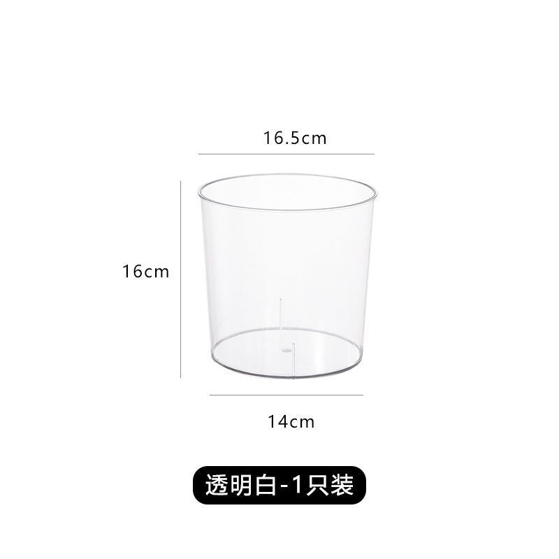 ゴミ箱家庭用円形透明寝室トイレオフィスリビングルーム大容量紙かご|undefined