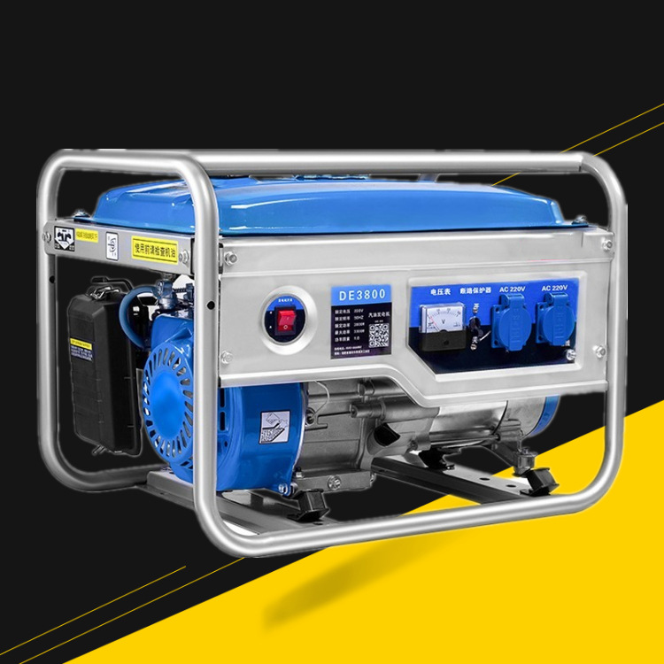 发电机 双电压移动应急发电机 带轮子超市商场备用电站发电机组