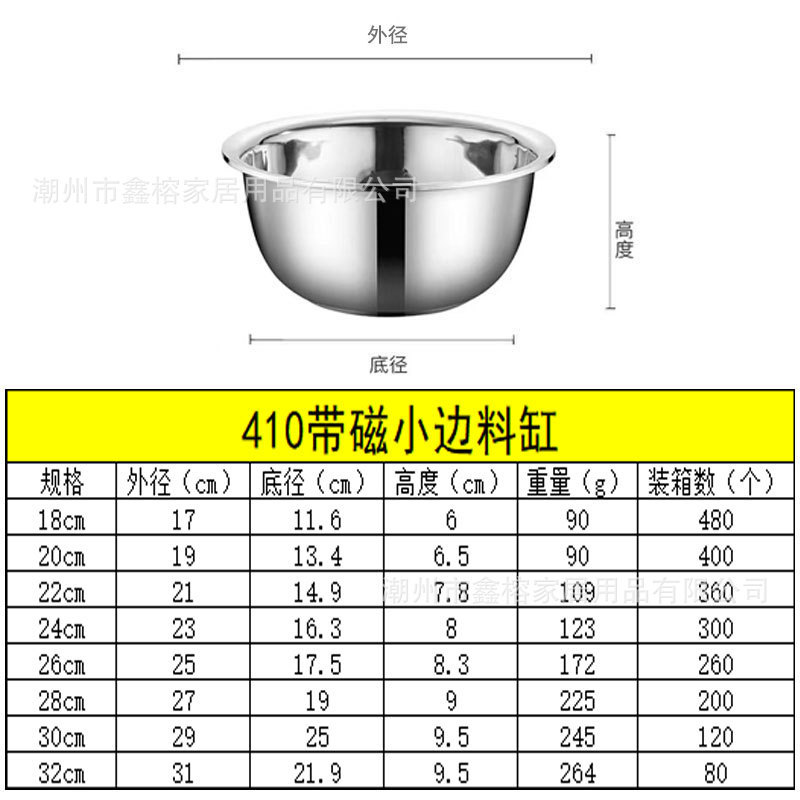 304不锈钢盆加厚和面盆多用盆洗脸盆洗菜盆打蛋盆家用汤盆面盆|undefined