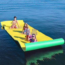 东莞厂家直销XPE水上浮毯 海边玩耍漂浮床 xpe双色复合海绵浮垫