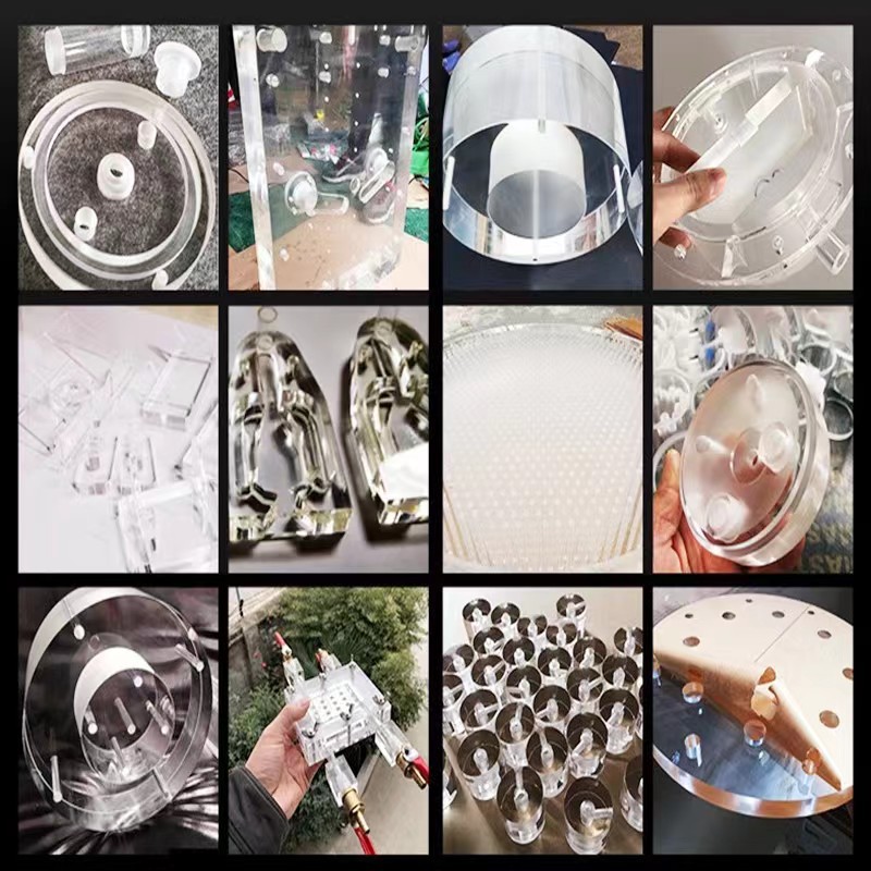 透明亚克力板激光加工透明有机玻璃板镭射打标UV印刷抛光折弯