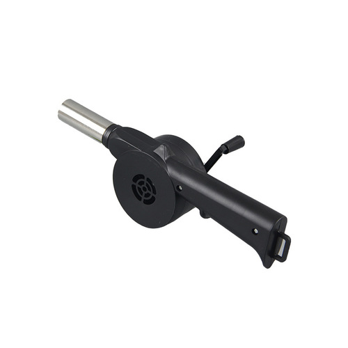 Manufacturer wholesale manual blower outdoor barbecue hair dryer plastic hand crank fire starter tool barbecue stick