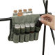 Outdoor seasoning bottle suit portable folding wax canvas waterproof storage bag camping hiking picnic barbecue seasoning bag