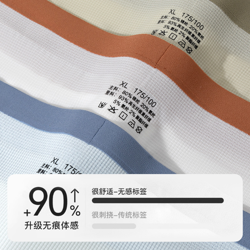 Nueva ropa interior de seda de hielo para hombres, calzoncillos bóxer transpirables con sensación de hielo, sin costuras, calzoncillos sueltos para hombres, fábrica al por mayor