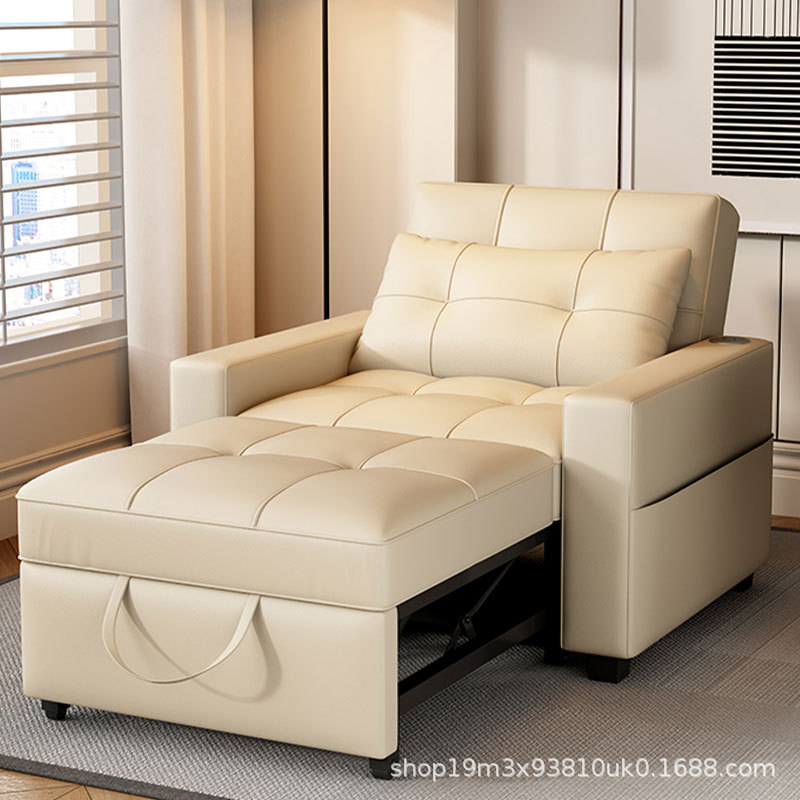 Folding Sofa Bed for Home Small Apartment Living Room Dual-Use Single and Double Retractable Bed All-In-One Multi-Functional Balcony Pull-Out Bed