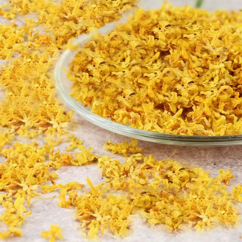 Dried Osmanthus Flower Powder Gui Hua Fen Ultra Fine Ground Herbal Powder 500g Bulk Pack quality and texture