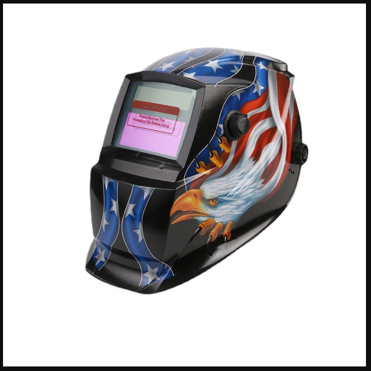 Máscara de soldadura automática solar 107, casco de protección LCD con cambio de luz y montaje en cabeza