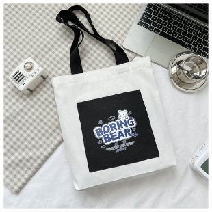 Wholesale of 2025 new casual and fashionable canvas bags, large-capacity single-shoulder bags for college students' shopping, and trendy tote bags undefined